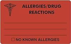 Tabbies Allergy Labels - Allergies/