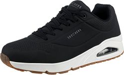 Skechers Men's Uno Stand on Air Trainers, Dark Black Durabuck Trim, 9 UK