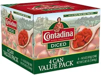 Contadina Diced Tomatoes, 14.5 oz (Pack of 4 Cans)