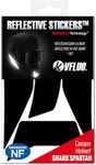 VFLUO RPHA70, Retro Reflective 4 Stickers kit Made for HJC RPHA70 and Adaptable to All Helmets, 3M Technology, Black