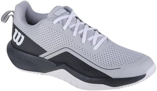Wilson Rush Pro Lite Men's Tennis Shoe, Pearl Blue/Ebony/White, Size 10