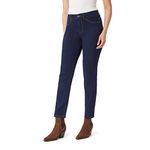 Angels Forever Young Women's 360 Sculpt Mid-Rise Straight Ankle Jeans, Rina, 14