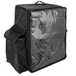 CityBAG - Black portable refrigerator 48 Liters 39x50x25cm, isothermal bag backpack for picnic, camping, beach, food delivery by motorcycle or bicycle