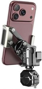 Motorcycle Phone Mount Holder, All Aluminum, Anti-Theft, Vibration Dampener