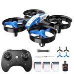 Holy Stone Mini Drone for Kids and Beginners RC Nano Quadcopter Indoor Small Helicopter Plane with Auto Hovering, 3D Flip, Headless Mode and 3 Batteries, Great Gift Toy for Boys and Girls, Blue