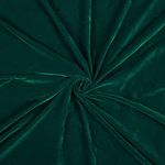 Three Crown Velvet Fabric Soft Strong Material - Home Decor, Curtains, Upholstery, Dress - 112cm Wide (Bottle Green, 1 Meter)