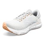 Brooks Women's Glycerin 20 Neutral Running Shoe, White/Grey/Peach, 10 UK