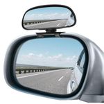 KEWAYO Blind Spot Mirror for Car, Adjustable 360° Rotation Convex Glass, Universal Side Rearview Mirror for Car, Truck, SUV (1Pack)