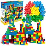 Classic Big Briks by Strictly Briks | Building Brick Set 100% Compatible with All Major Brands | Large Pegs for Toddlers | Ages 3+ | Premium Building Bricks with Big Pegs, 204 Pieces | 4 Fun Colors