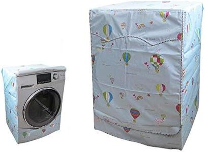 QLLY Washer/Dryer Cover for Front-loading Machine - Waterproof, Dustproof, Sun-Proof, W27"D33"H39"Suitable for most Washers/Dryers on US and Canadian market (Basic Balloon)