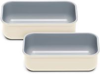 Caraway Non-Stick Ceramic 1 lb Loaf Pan Duo - Naturally Slick Ceramic Coating - Non-Toxic, PTFE & PFOA Free - Perfect for Pound Cakes, Breads, & More - Cream