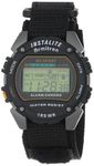 Armitron Men's 406623 Chronograph Round Gray and Black Nylon Strap Digital Sport Watch