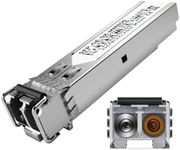 1.25G SFP Module 1000Base-SX Multimode LC Transceiver, 850nm MMF, 550m Range - Compatible with Cisco GLC-SX-MMD/SFP-GE-S, Meraki MA-SFP-1GB-SX, Ubiquiti UF-MM-1G, Mikrotik, TP-Link, Netgear and more