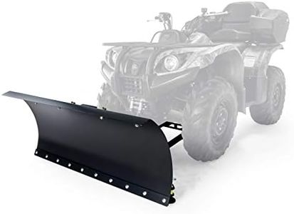 Black Boar Camco ATV Snow Plow Kit | Features a 48-inch Adjustable Straight Blade and Adjustable Tension Safety Trip Springs (66016)