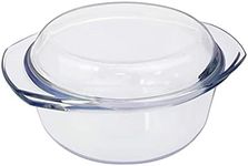 Glass Casserole Dish with Lids, 1.5