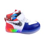 APTUS LTS-5 Kids PVC Stylish Lightning Shoes | Upper Rexin | Sports Shoes for Kids(R. Blue & Red, 3-4Y)