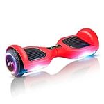 WEELMOTION Hoverboard Self Balancing All Terrain Hoverboard 6.5" Hoverboard with Music Speaker and LED Front Lights UL 2272 Certified Hoverboard with complimentary Hover Board Bag