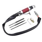 Air Body Saw, 1/4" Inlet Handheld Pneumatic Air File Air Saw Kit 3400rpm Air Powered Reciprocating Saw File Tool for Grinding Polishing of Hardware, Plastics, Electronics, Resins, Metal