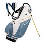 Powerbilt TPS Dunes 14-Way Blue/White Synthetic Leather Golf Stand Bag
