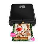 KODAK Step Instant Smartphone Photo Printer - Portable Mini Color Wireless Mobile Printer - Zink 2x3 Inch Sticky-Back Photos - Bluetooth Compatible with iOS & Android Devices - Fun Editing App - Black