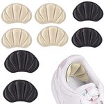 Heel Grips for Trainers,Heel Inserts,4 Pairs Heel Cushion Inserts,Heel Cushion Pads,Self Adhesive Heel Cushion,Anti-Slip Heel Pads,for Loose Shoes Women Men Sneakers High Heels Sneakers Leather Shoes