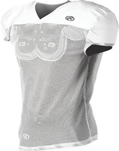 Rawlings Sporting Goods Mens Premium Pro Cut Practice Football Jersey, White, Medium