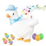 hbbhml Plush Electric Stuffed Laying Egg Chicken Toy Doll with Sound Music Easter for Boys Girls