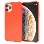 NALIA Neon Case compatible with iPhone 11 Pro, Slim Protective Shock Absorbent Silicone Back Cover, Ultra-Thin Mobile Phone Protector Shockproof Bumper Rugged Skin Soft Rubber Coverage, Color:Orange