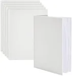 6 Pack 8.5x11 inch White Blank Hard