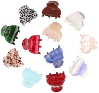 Claw Jaw Hair Clips 12PCS Small for Thin Hair Styling Mini Accessories Classic Clamp for Women Girls
