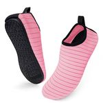 ENSTORE Water Shoes,Men/Women Quick Drying Shoes,Summer Outdoor Sports Soft Socks,Yoga Windsurfing Beach Volleyball (Pink)