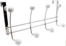 Over The Door Hook Rack Chrome Fini