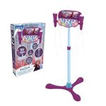Lexibook, Frozen, Lighting Speaker with stand for children, musical toy game, adjustable height, light effects, 2 microphones included, MP3 plug, Aux-in cable plug, purple/blue, S160FZLXB