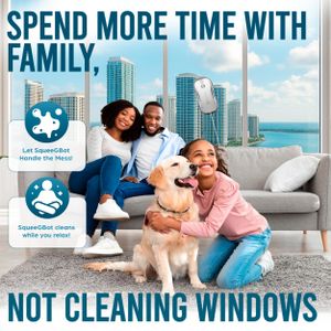 SqueeGBot Smart Window Cleaning Robot – Automatic Glass Cleaner
