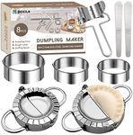 Dumpling Maker,Dumpling Mold Set and Cutter,Dumpling Press Molds Dumpling Skin Maker Stuffing Spoon Flour Ring Cutter,Chinese Dumpling Pie Ravioli Empanadas Press Mold Kitchen Accessorie