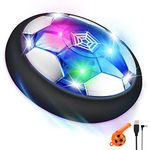 lenbest Hover Football - Football Gifts for Boys - Rechargeable LED Air Power Floating Football with Whistle - Indoor Outdoor Football Games - Kids Toys for 2 3 4 5 6 7 8 9 10 year old boy