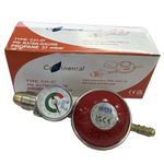 LPG Regulator with built in pressure gauge | UK POL | For Propane Gas Bottle Cylinder