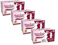 Manvicare Biodegradable Mini Pads/Panty Liners With Wings - 120 Pantyliners - Size 185mm