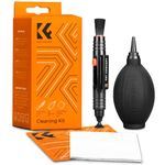 K&F Concept 3-in-1 Camera Cleaning Kit with Lens Brush Pen, Rocket Air Blower, Microfiber Cleaning Cloth, Lens Cleaner Kit for Canon Nikon Pentax Sony DSLR Cameras Cleaning Tool Accessories
