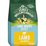 James Wellbeloved Complete Dry Light Dog Food Lamb and Rice, 12.5 kg