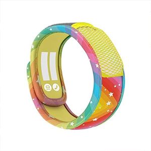 PARA'KITO Mosquito Insect & Bug Repellent Kids Wristband - Waterproof, Outdoor Pest Repeller Bracelet w/Natural Essential Oils (Rainbow)