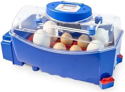 Borotto Lumia 8 | Brutautomat Vollautomatisch, Inkubator für 8 Eier oder 32 Kleine Eier mit Automatischem Eierwendemechanismus und Temperaturregelung | Hergestellt in Italien