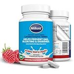 Milkaid Lactase Enzyme Chewable Tablets for Lactose Intolerance Relief | Prevents Gas, Bloating & Diarrhoea | Fast Acting Dairy Digestive Supplement | Gluten Free & Vegan | 60 tablets