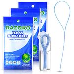 Dental Floss Threader Floss Tooth Floss Holders for Braces,Bridges and Implants |210 Counts (Pack of 3)