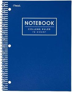 Mead Poly College di 70 pagine a righe, colore blu