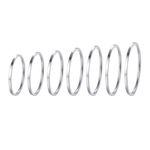 PROSTEEL Midi Rings Set Women's Plain Band Knuckle Rings Set 1mm Stainless Steel Stacking Rings