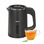 Milton Companion Electric Kettle 0.8L,1Pc,Black | Power Indicator | 1000 Watts | Double Walled | Auto Cut-off | Detachable 360 Degree Connector | Cool Tough Body | Cordless Pot