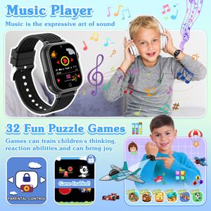 kaacly Kids Smart Watch – Touchscreen, GPS Tracker, Camera