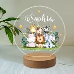 EDSG Personalised Night Light Gifts for Christmas Birthday Acrylic Baby Night Light with Any Name Custom 7 Colors Night Lamp Gift Bedroom Decor for Kids Children Baby Girls Boys Toddler(Design 3)