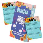 Boxer Gifts Sixties Guess That Tune Music Quiz Game - Party Games For Adults & Family - 1960s Songs Trivia - 60s Gifts For Men & Women